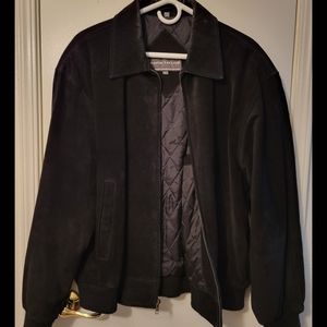 Black Suede Leather David Taylor Jacket